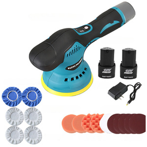 12V Battery Cordless <b>Car</b> Buffer Polisher <b>Machine</b> Floor Speed Orbital for Detailing Scratch Removing Battery-powered Polisher - Product Image 4