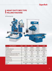 Fresadora <span class=keywords><strong>SuperTech</strong></span> X716 tipo cama de servicio pesado: equipo duradero y de alta precisión para fabricación y fabricación de servicio pesado - Product Image 6