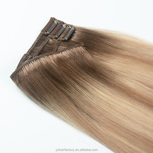 Extensions de cheveux vierges de luxe, clips sans couture, 100% cheveux humains russes, Remy, clips invisibles, provenant d'un fournisseur de haute qualité - Product Image 3