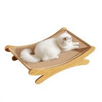 Griffoir pour chat en sisal écologique avec lit intégré et jouet à griffer - Style moderne classique grand luxe