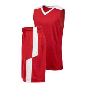 Uniforme de basket-ball avec bande latérale brodée, le moins cher - Product Image 2
