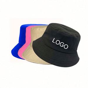 Design Hot Fashion Silk Screen Printed Bucket Hat Custom Outdoor Beach Wide Brim <b>Plain</b> Fisherman <b>Caps</b> - Product Image 6