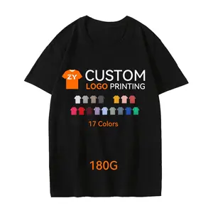 ZYshirt grosir kaos katun kosong 180Gsm, Kaus katun murah dan uniseks, kaus dapat disesuaikan dengan cetak atau label