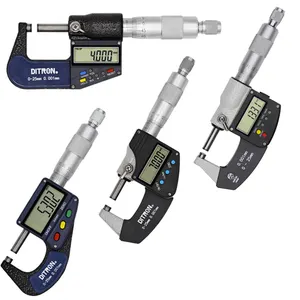 DITRON mikrometer luar ruang, alat ukur ketebalan 0.001mm Diameter Vernier Caliper Digital mikrometer