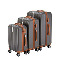 Sac à bagages extensible en Abs, vente en gros, moins cher, chariot de voyage, ensemble de valises à emporter avec logo imprimé