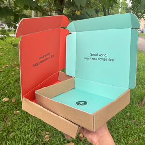 Factory Custom Wholesale Design Kraft Corrugated Board Paper Shipping <b>Boxes</b> Express Delivery Packing Gift Luxury Box - Product Image 2