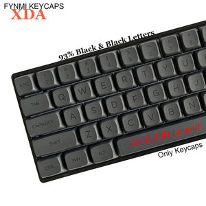 Fynmi ISO ANSI <span class=keywords><strong>XDA</strong></span> 93% สีดำตัวอักษรสีดำ100% สี PBT Dye การระเหิด <span class=keywords><strong>XDA</strong></span> สูง9.0มม. ปุ่มกดสำหรับ MX สวิตช์กล - Product Image 1