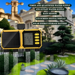 ZHITIAN LYS04 Eco-Friendly ABS Outdoor Home-use Automatic Solar-powered 4-Zone Digital <b>Timer</b> Agricultural Gardening Watering - Product Image 1