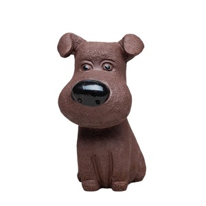 Figurine de chien porte-bonheur du zodiaque en argile violette de Yixing, sculpture décorative pour plateau de table à thé, en matériau Zisha, petit accessoire décoratif - Product Image 5