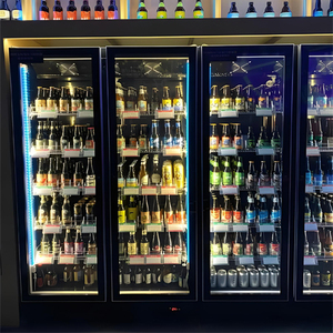 Refrigerador Comercial de Alta Calidad de Una Sola Temperatura con 4 Puertas de Vidrio, Enfriador de Botellas para Supermercados y Tiendas de Abarrotes - Product Image 4