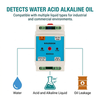 Sensor OEM ODM con Salida de Relé de 12 a 24 VCC, Reinicio Automático, Función Silenciosa, Detector de Fugas de Agua para Almacenes Industriales