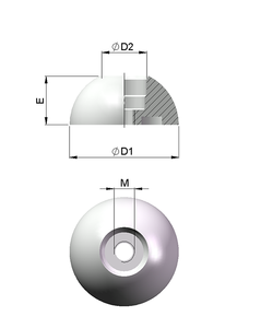 2,5T 7,5T Stahl-Einpressmagnet für Fußanker Modernes Design ISO9001 Zertifiziert für Bürogebäude-Anwendungen - Product Image 2
