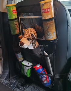 कार गौण के साथ आयोजक गोली धारक 9 भंडारण जेब के साथ पु चमड़े कार भंडारण आयोजक Foldable तालिका ट्रे - Product Image 6