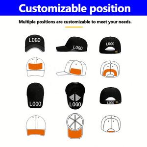Gorra de béisbol ajustada de 5 paneles, sombreros bordados personalizados, publicidad comercial, gorra de Golf personalizada de algodón y poliéster promocional - Product Image 4