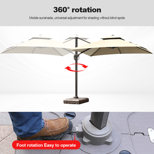 Parasols <span class=keywords><strong>en</strong></span> <span class=keywords><strong>Macramé</strong></span> pour Jardin, Grand Parapluie Pliable 4x4 pour Ensemble de Mobilier d'Extérieur et Jardin de Maison - Product Image 4