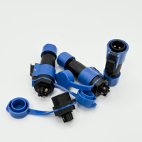 Prise aéronautique étanche IP68 OEM en laiton 5-16A 250V FD16 à fixation rapide sans soudure avec vis de verrouillage 2 broches pour panneau arrière mâle/femelle