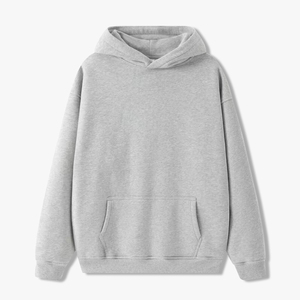 เสื้อฮู้ดแขนยาวผ้าฝ้าย100% สำหรับผู้ชายไซส์ใหญ่พิเศษ - Product Image 2