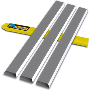 Ensemble de lames de construction HSS laminées W6 à haute productivité - Lames de <span class=keywords><strong>rabot</strong></span> et de dégauchisseuse de remplacement plus durables 0,75 kg 15x1x1/8 - Product Image 3