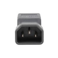 Adaptateur convertisseur d'alimentation Yuchen IEC 320 C14 vers NEMA 5 15R certifié CE ROHS pour appareils électriques standard américains, gris