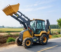 Chargeuse-pelleteuse XC8-S3580, équipement intégré de creusement et de chargement, largement utilisé dans les travaux agricoles, routiers et de construction.