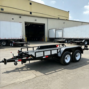 Remolque <span class=keywords><strong>de</strong></span> Plataforma Plana <span class=keywords><strong>de</strong></span> 2 Ejes, 5 Toneladas, Acero Q235, <span class=keywords><strong>para</strong></span> Transporte <span class=keywords><strong>de</strong></span> Autos y Equipos - Product Image 1