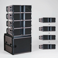 Haut-parleur Line Array LA-10 Néodyme 4/8 Ohm étanche à double haut-parleur de 8 pouces pour festivals de musique et événements sportifs intérieurs/extérieurs