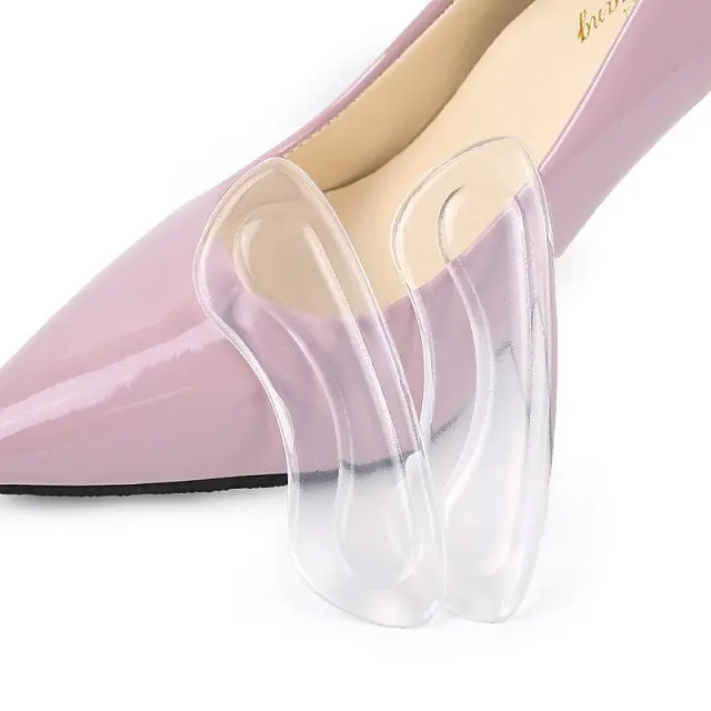 Kadın ayakkabı için silikon jel Insert topuklu pedleri ped topuk tasarım ayak jel ön ayak kaymaz yastık ayakkabı sapları