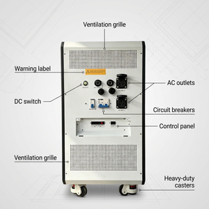 Aibei - Inversor de Energía Solar Híbrido Todo en Uno de 48 V, 6,6 KW, 10 KWh, Batería de Litio LiFePO4 de Acero Galvanizado de 138 Kg - Product Image 3