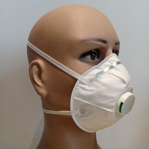 Produsen masker Respirator FFP2 disetujui CE masker wajah sekali pakai FFP2 dengan katup pernapasan aliran dingin ukuran reguler untuk dewasa - Product Image 6