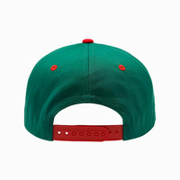 Gorra de Béisbol de 5 Paneles Estructurada Verde y Roja de Dos Tonos al por Mayor con Logotipo Personalizado y Bordado 3D, Gorras Trucker OTTO para México