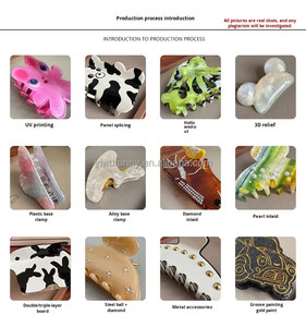 Pinces à cheveux pour femmes en plastique dégradé de couleur estivale, fleurs de <span class=keywords><strong>frangipanier</strong></span> colorées, accessoires mignons pour filles - Product Image 5