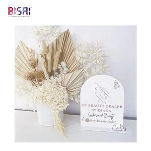 Arche de bar givrée de haute qualité, panneau personnalisé pour fête de mariage, panneaux d'arche de table en acrylique transparent - Product Image 2