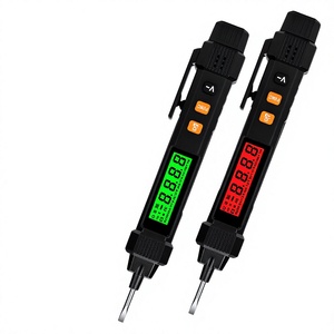 Mini voltmètre numérique, testeur de tension alternative 12-420V, affichage LED, monophasé, IP65, matériau ABS - Product Image 2