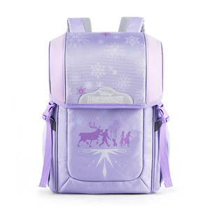 Frozen Themed Backpack For Girls 15 Inches Waterproof PU Leather School Bag With Printing Design - Product Image 2