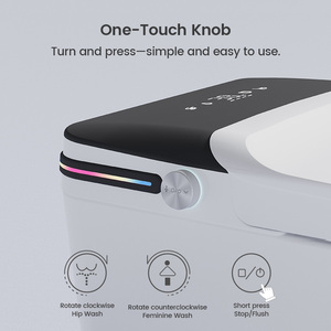 Tốt nhất bán tankless nhà vệ sinh thông minh với nước nóng ghế tự động khử mùi hệ thống - Product Image 5