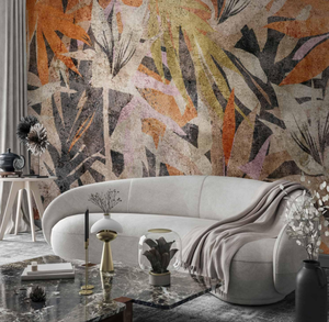 Papel tapiz de naturaleza, decoración de pared elegante, diseño de póster gigante, papel de pared, hojas botánicas, plantas, flores, Mural de pared, papel tapiz - Product Image 2