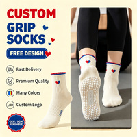 Chaussettes de yoga neuves, design jacquard tricoté, fabricants de chaussettes personnalisées avec logo, antidérapantes, pour Pilates