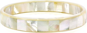 Pulsera de mosaico de nácar, brazaletes de Metal con incrustaciones de nácar, joyería India para mujeres y niñas a bajo precio - Product Image 3