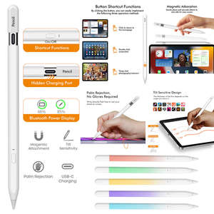 ปากกาสไตลัสแบบแอคทีฟ ชนิดสไลด์ซ่อน หัวต่อ<span class=keywords><strong>แบ</strong></span>บ Type-C รองรับการป้องกันการสัมผัสจากฝ่ามือ สำหรับ <span class=keywords><strong>Apple</strong></span> iPad รุ่นที่ 10 และ 11 (A16)/Air/Pro - Product Image 2