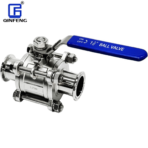 Van bi vệ sinh 3 mảnh, cấp thực phẩm, kẹp ba chấu, không hồi lưu, dùng tay, sản xuất trực tiếp tại nhà máy, dành cho trung tâm dữ liệu - Product Image 2