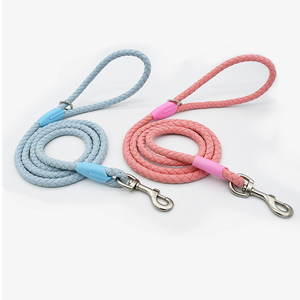 Exquisitos conjuntos de collares de cuerda tejidos a mano hechos a medida, fabricante al por mayor, correas para mascotas pequeñas y grandes personalizadas en una pieza - Product Image 1