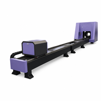 Machine de découpe laser à fibre pour tubes métalliques robustes 6M, découpeuse rotative CNC pour tuyaux en acier 1500W 2000W 3000W 6000W 12KW