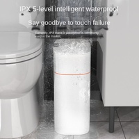 Poubelle intelligente sans contact en plastique avec capteur - Capacité 13-16L - Écologique - Fonctionne sur piles - Pour la maison, la cuisine, le bureau, la chambre