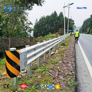Barriere di traffico di fabbrica W Thrie Beam CE autostrada Guardrail sicurezza stradale Anti-corrosione Hot-Dip acciaio zincato Crash barriera - Product Image 6
