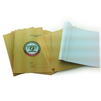 Ghana Bon marché 17*22cm Cahier d'exercices double-lignes à impression personnalisée Cahier scolaire au trait français 100pages avec reliure à couture en selle