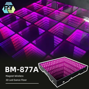 Sang trọng ngoài trời tương tác LED <span class=keywords><strong>Dance</strong></span> <span class=keywords><strong>Floor</strong></span> 3D Infinity gạch với pixel hiển thị ánh sáng được sử dụng để bán - Product Image 1