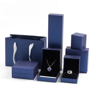 Оригинальный производитель, синяя жесткая коробка, упаковка, современный новый дизайн, подарочное ожерелье для плетения с коробкой