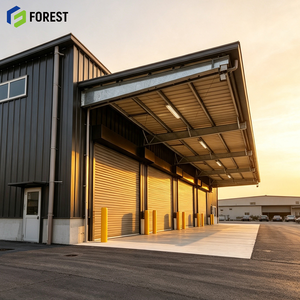 Custom Prefabricated Modular Steel Frame Commercial Warehouse Heavy Duty Wide Span Commercial Storage Facility Center - Product Image 1
