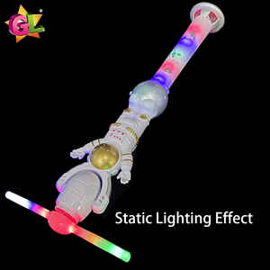 Astronaute 12 lumières, jouet <span class=keywords><strong>moulin</strong></span> à <span class=keywords><strong>vent</strong></span>, figurine sur la Lune avec poignée LED, planète lumineuse en plastique pour <span class=keywords><strong>enfant</strong></span> - Product Image 4