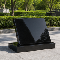 Livraison Gratuite - Pierre Tombale Sculptée au Design Simple, Style Moderne et Traditionnel, pour Cimetière Extérieur et Memorial